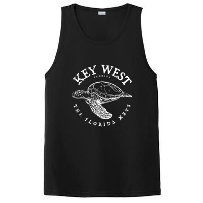 Key West Turtle Florida Keys Scuba Fishing Diving Tee PosiCharge Competitor Tank