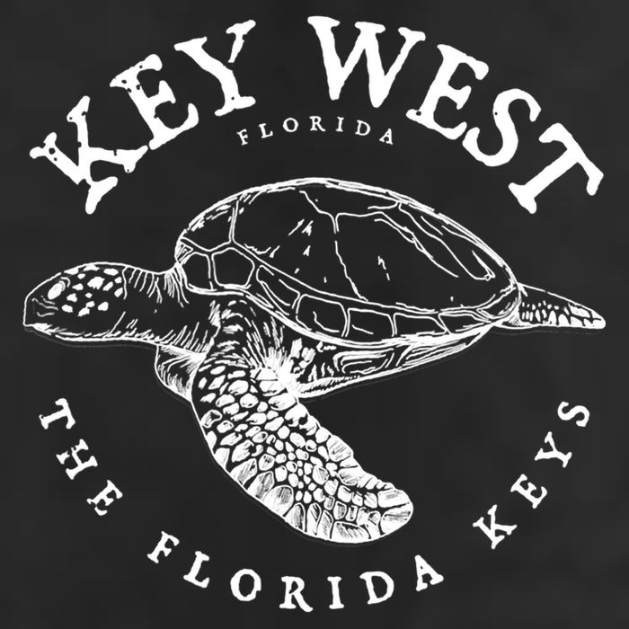 Key West Turtle Florida Keys Scuba Fishing Diving Tee Golf Towel