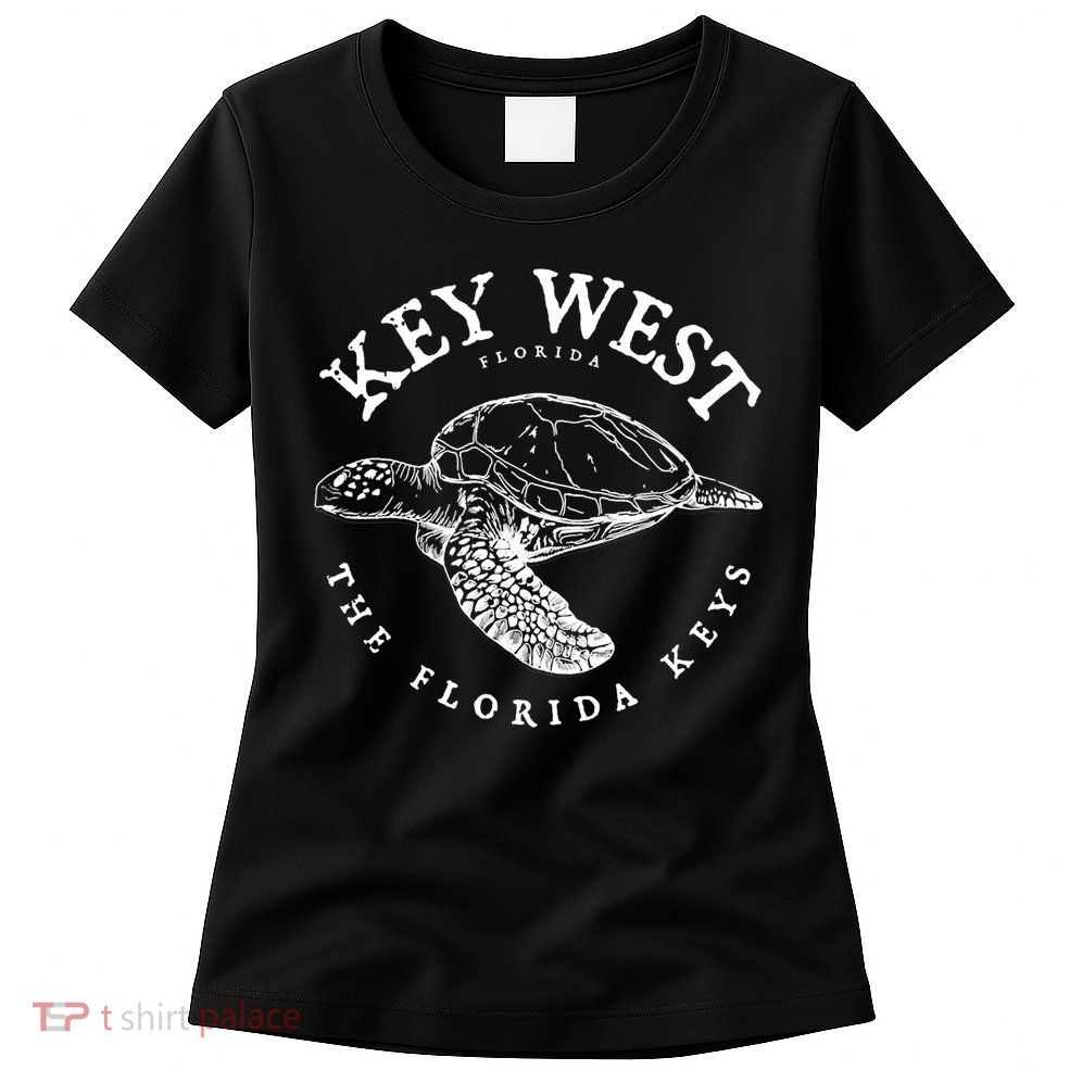 Key West Turtle Florida Keys Scuba Fishing Diving Tee Womens T-Shirt