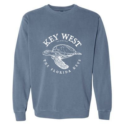 Key West Turtle Florida Keys Scuba Fishing Diving Tee Garment-Dyed Sweatshirt