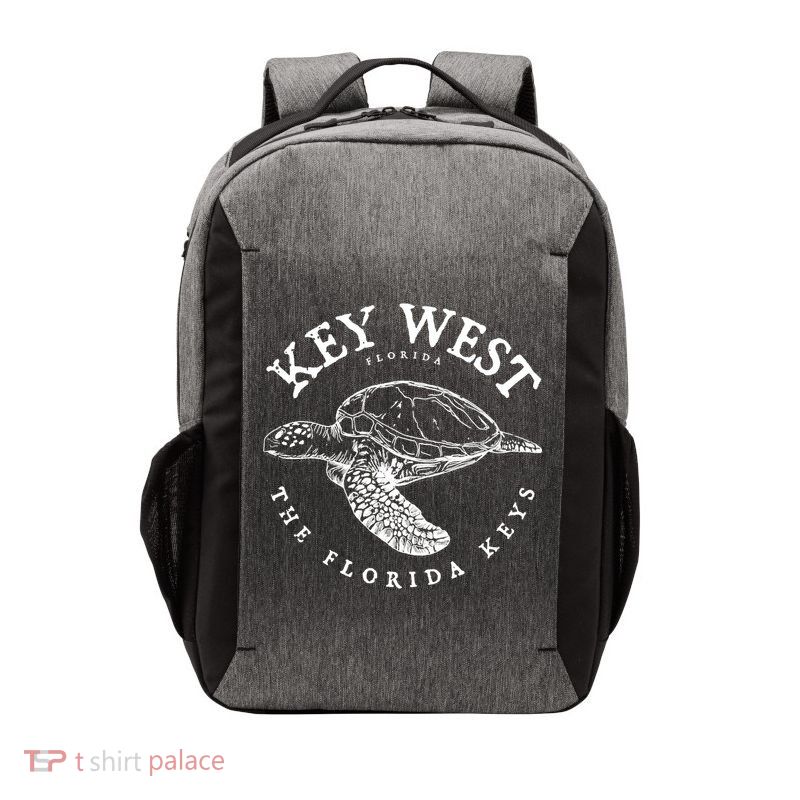 Key West Turtle Florida Keys Scuba Fishing Diving Tee Vector Backpack
