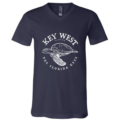 Key West Turtle Florida Keys Scuba Fishing Diving Tee V-Neck T-Shirt