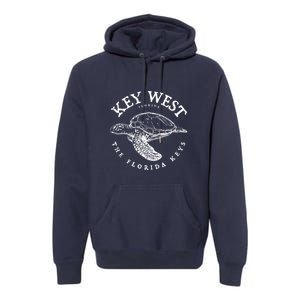 Key West Turtle Florida Keys Scuba Fishing Diving Tee Premium Hoodie