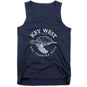 Key West Turtle Florida Keys Scuba Fishing Diving Tee Tank Top