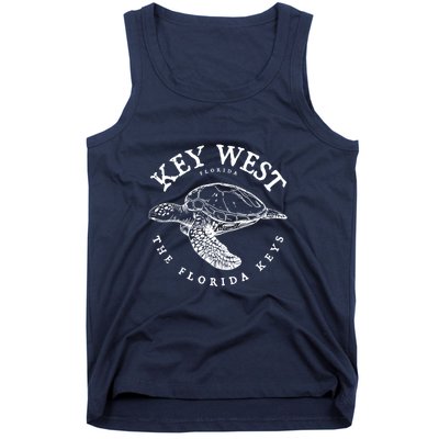 Key West Turtle Florida Keys Scuba Fishing Diving Tee Tank Top