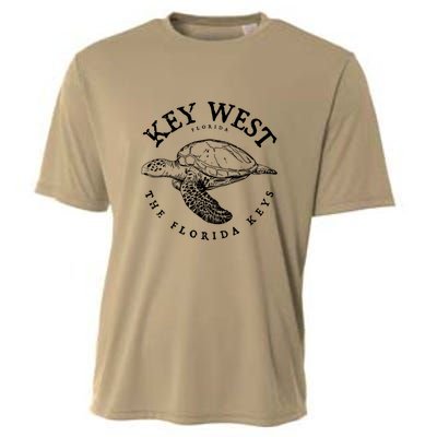 Key West Turtle Florida Keys Scuba Fishing Diving Tee Cooling Performance Crew T-Shirt