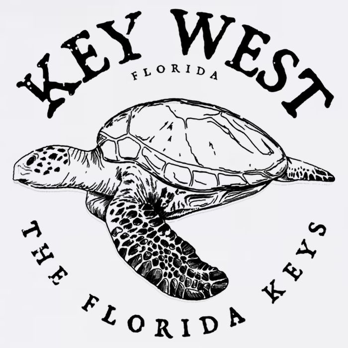Key West Turtle Florida Keys Scuba Fishing Diving Tee Garment-Dyed Sweatshirt