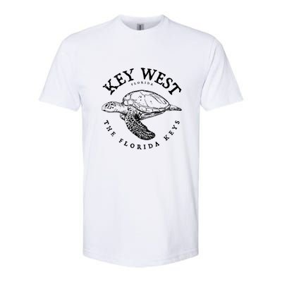 Key West Turtle Florida Keys Scuba Fishing Diving Tee Softstyle CVC T-Shirt