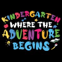 Kindergarten Where The Adventure Begins Back To School First Day Of School Cooling Performance Crew T-Shirt