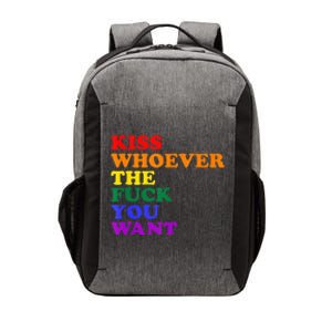 Kiss Whoever The Fuck You Want Lgbt Vector Backpack