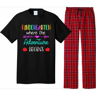 Kindergarten Where The Adventure Begins Kinder Teacher Pajama Set