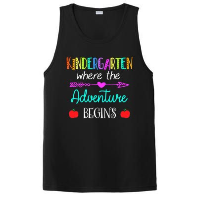 Kindergarten Where The Adventure Begins Kinder Teacher PosiCharge Competitor Tank