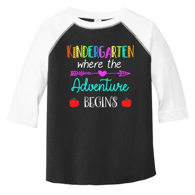 Kindergarten Where The Adventure Begins Kinder Teacher Toddler Fine Jersey T-Shirt