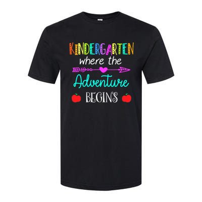 Kindergarten Where The Adventure Begins Kinder Teacher Softstyle CVC T-Shirt