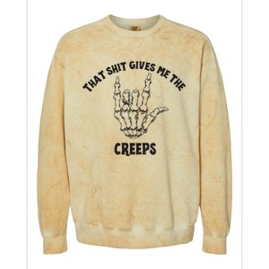 Koe Wetzel That Shit Gives Me The Creeps Colorblast Crewneck Sweatshirt