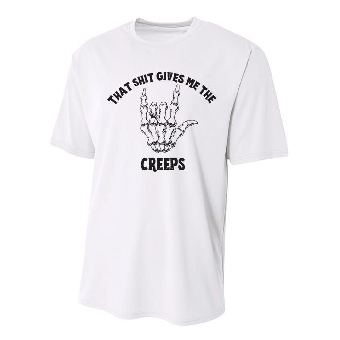 Koe Wetzel That Shit Gives Me The Creeps Performance Sprint T-Shirt