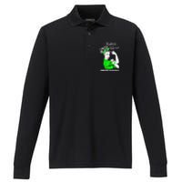 Kidney Warrior Unbreakable Kidney Awareness Gift Performance Long Sleeve Polo