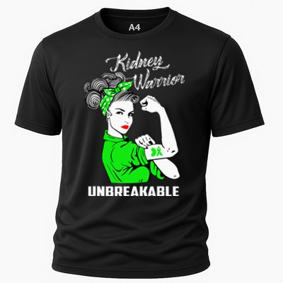 Kidney Warrior Unbreakable Kidney Awareness Gift Cooling Performance Crew T-Shirt