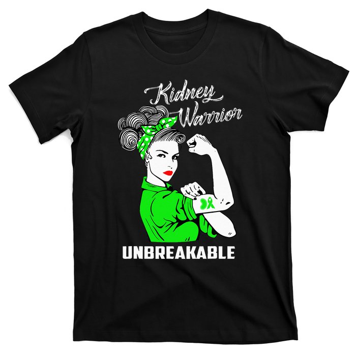 Kidney Warrior Unbreakable Kidney Awareness Gift T-Shirt