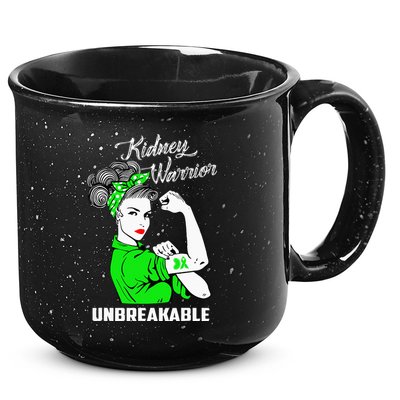 Kidney Warrior Unbreakable Kidney Awareness Gift 15oz Campfire Ceramic Mug