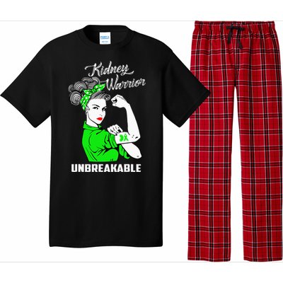 Kidney Warrior Unbreakable Kidney Awareness Gift Pajama Set