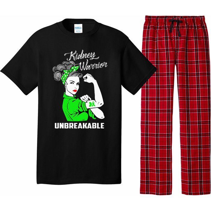 Kidney Warrior Unbreakable Kidney Awareness Gift Pajama Set