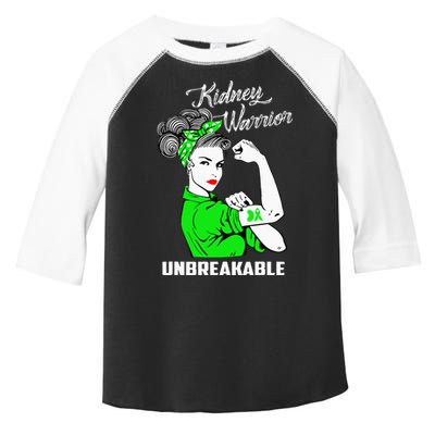 Kidney Warrior Unbreakable Kidney Awareness Gift Toddler Fine Jersey T-Shirt