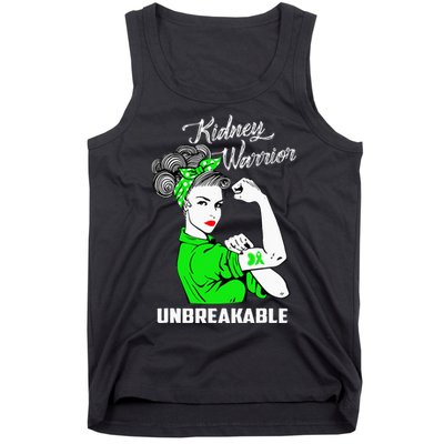 Kidney Warrior Unbreakable Kidney Awareness Gift Tank Top