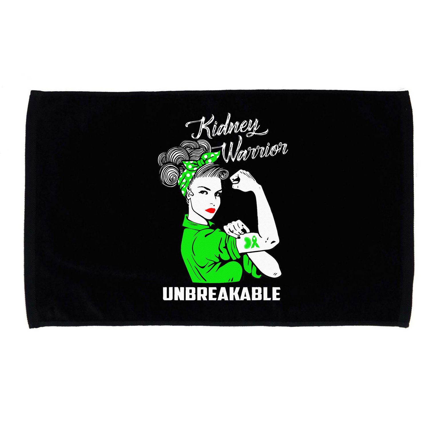 Kidney Warrior Unbreakable Kidney Awareness Gift Microfiber Hand Towel