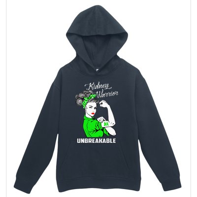 Kidney Warrior Unbreakable Kidney Awareness Gift Urban Pullover Hoodie