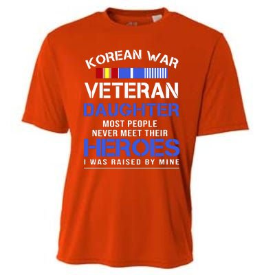 Korean War Veteran Daughter Gift For Daughter Cooling Performance Crew T-Shirt