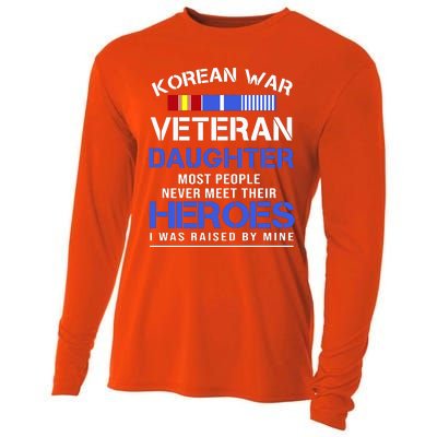 Korean War Veteran Daughter Gift For Daughter Cooling Performance Long Sleeve Crew