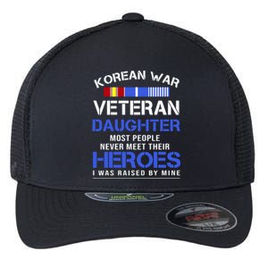 Korean War Veteran Daughter Gift For Daughter Flexfit Unipanel Trucker Cap