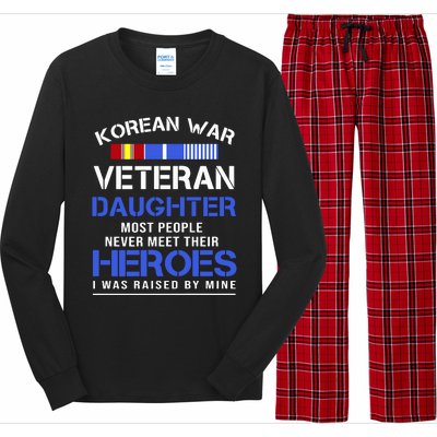 Korean War Veteran Daughter Gift For Daughter Long Sleeve Pajama Set