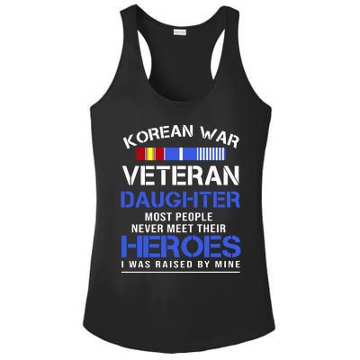 Korean War Veteran Daughter Gift For Daughter Ladies PosiCharge Competitor Racerback Tank