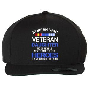 Korean War Veteran Daughter Gift For Daughter Wool Snapback Cap