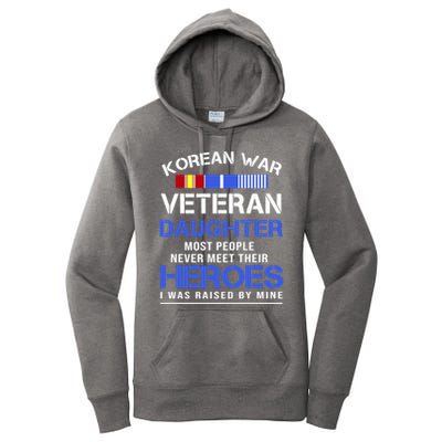 Korean War Veteran Daughter Gift For Daughter Women's Pullover Hoodie