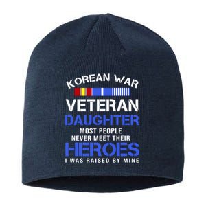 Korean War Veteran Daughter Gift For Daughter Sustainable Beanie