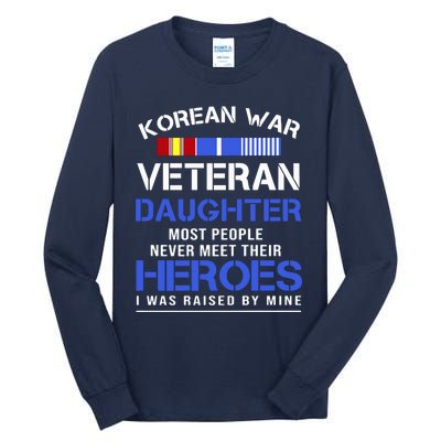 Korean War Veteran Daughter Gift For Daughter Tall Long Sleeve T-Shirt