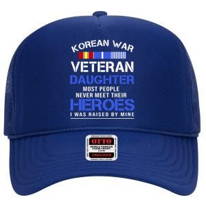 Korean War Veteran Daughter Gift For Daughter High Crown Mesh Back Trucker Hat