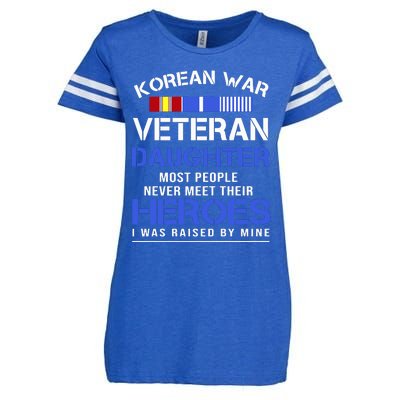 Korean War Veteran Daughter Gift For Daughter Enza Ladies Jersey Football T-Shirt