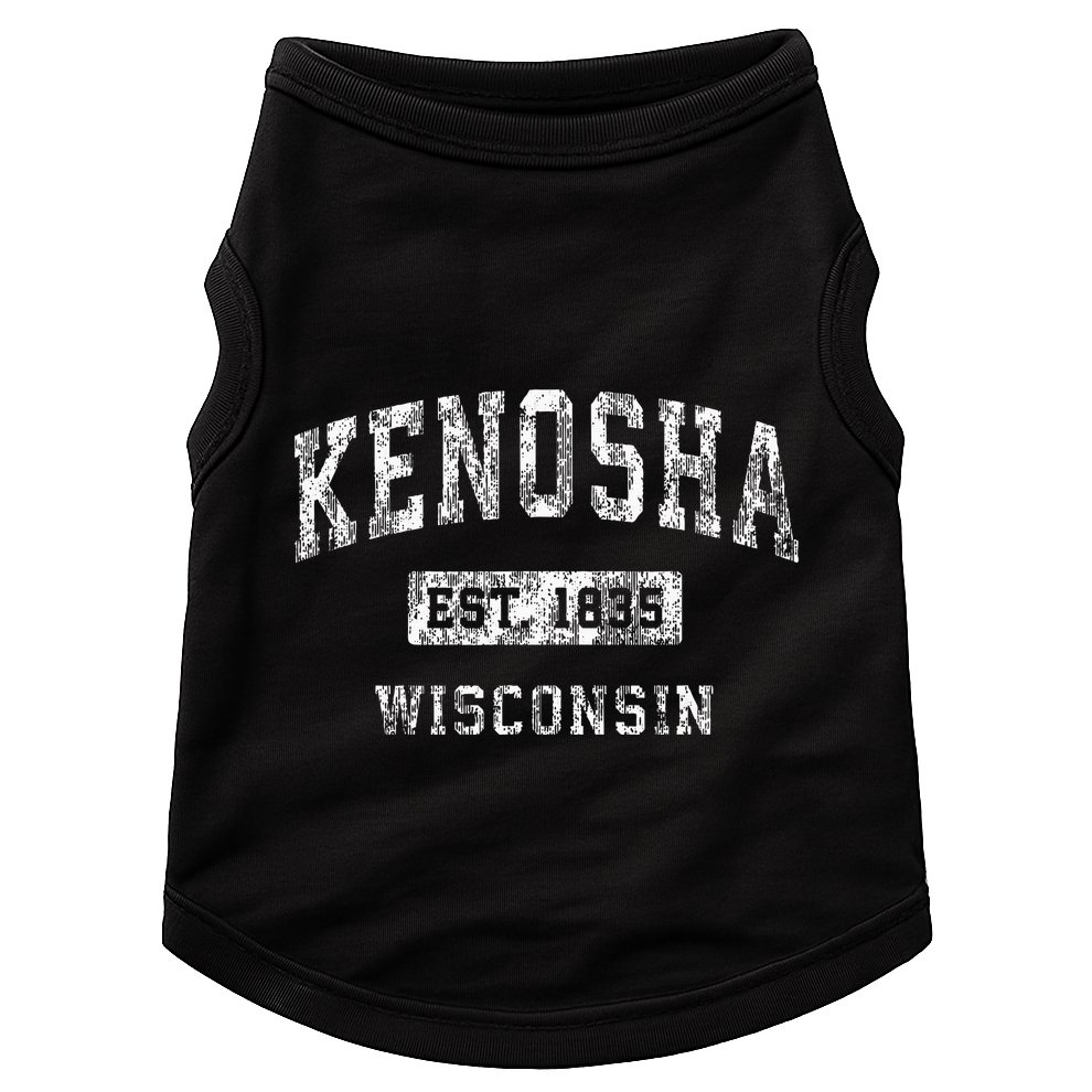 Kenosha Wisconsin Wi Vintage Established Sports Doggie Tank