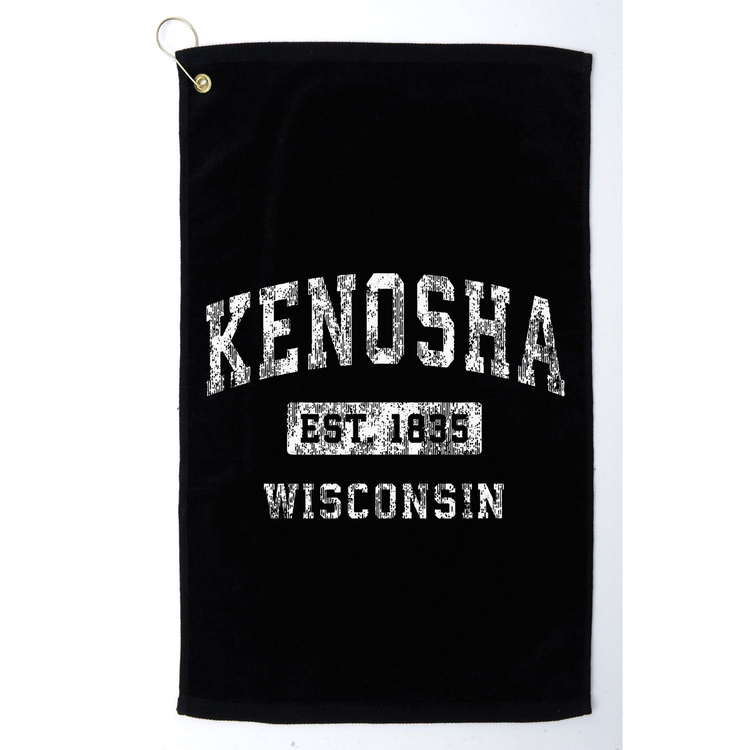 Kenosha Wisconsin Wi Vintage Established Sports Golf Towel
