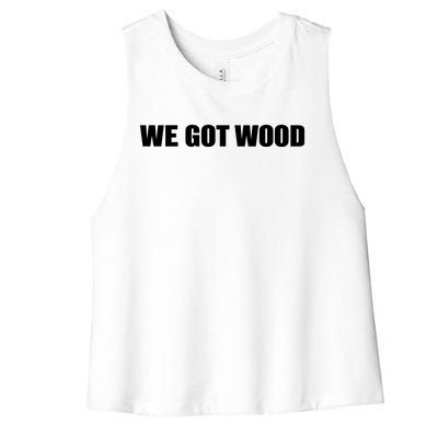 Kerry Wood We Got Wood Women's Racerback Cropped Tank