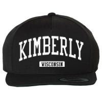 Kimberly Wisconsin Wi Vintage Athletic Sports Design Wool Snapback Cap