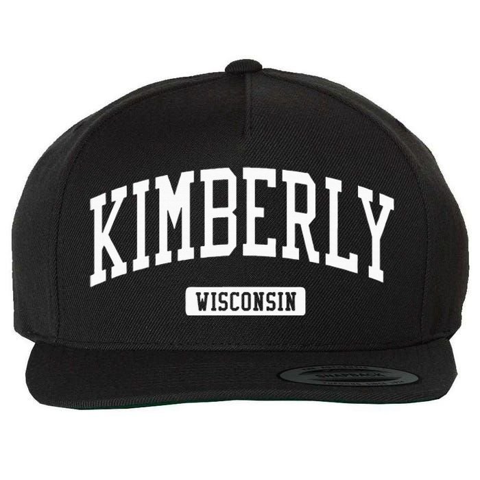 Kimberly Wisconsin Wi Vintage Athletic Sports Design Wool Snapback Cap