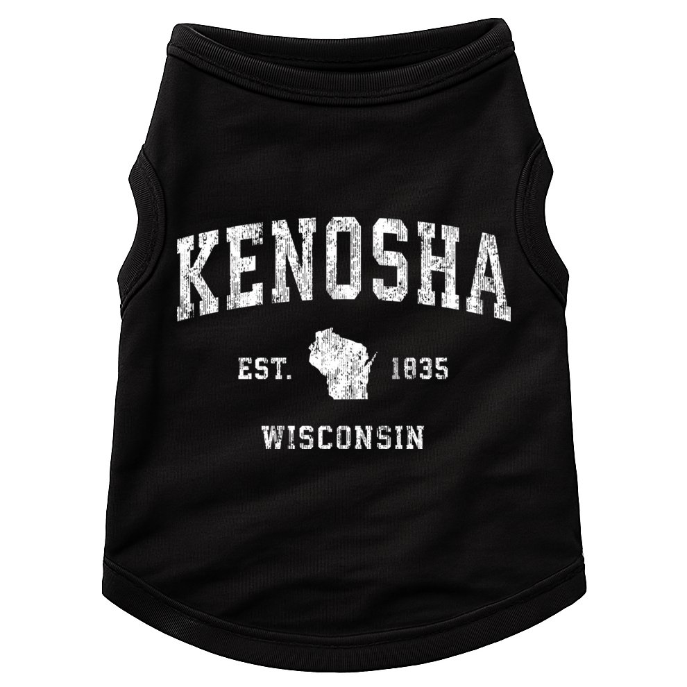 Kenosha Wisconsin Wi Vintage Athletic Sports Doggie Tank