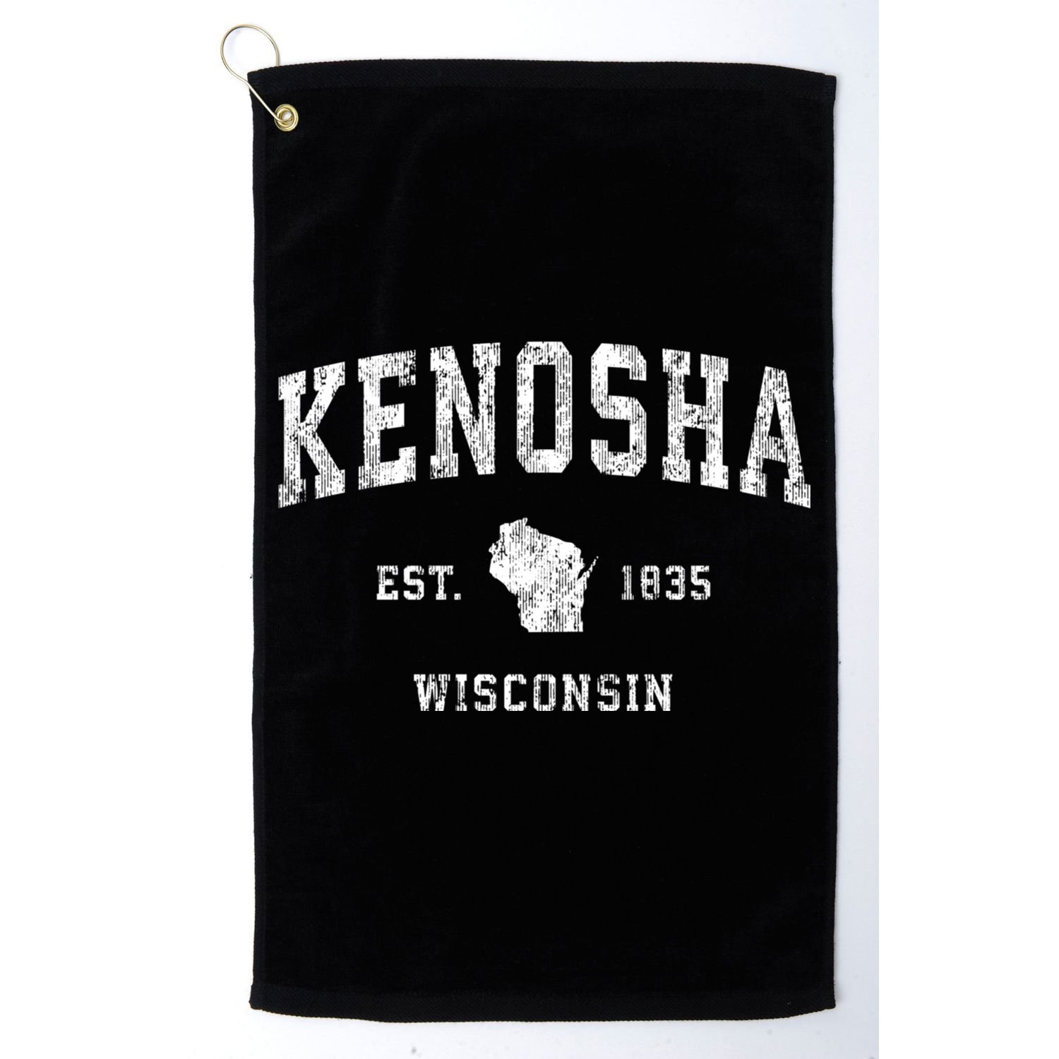 Kenosha Wisconsin Wi Vintage Athletic Sports Golf Towel