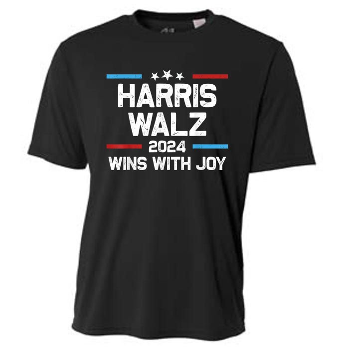 Kamala Wins With Joy Harris Waltz 2024 President Election Cooling Performance Crew T-Shirt