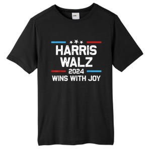 Kamala Wins With Joy Harris Waltz 2024 President Election Tall Fusion ChromaSoft Performance T-Shirt